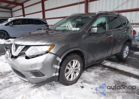 2016 Nissan Rogue Sv из США, поврежденный, VIN JN8AT2MV5GW134771